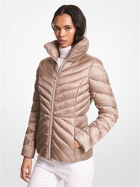 michael kors travel engineered puffer jacket|michael kors packable puffer.